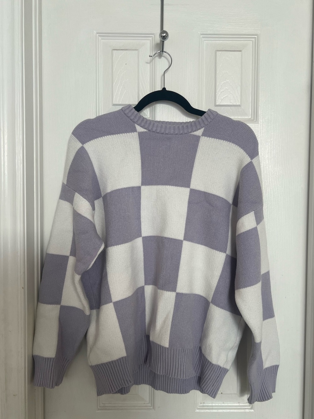 Oak + Fort Checkered Oversized Sweater